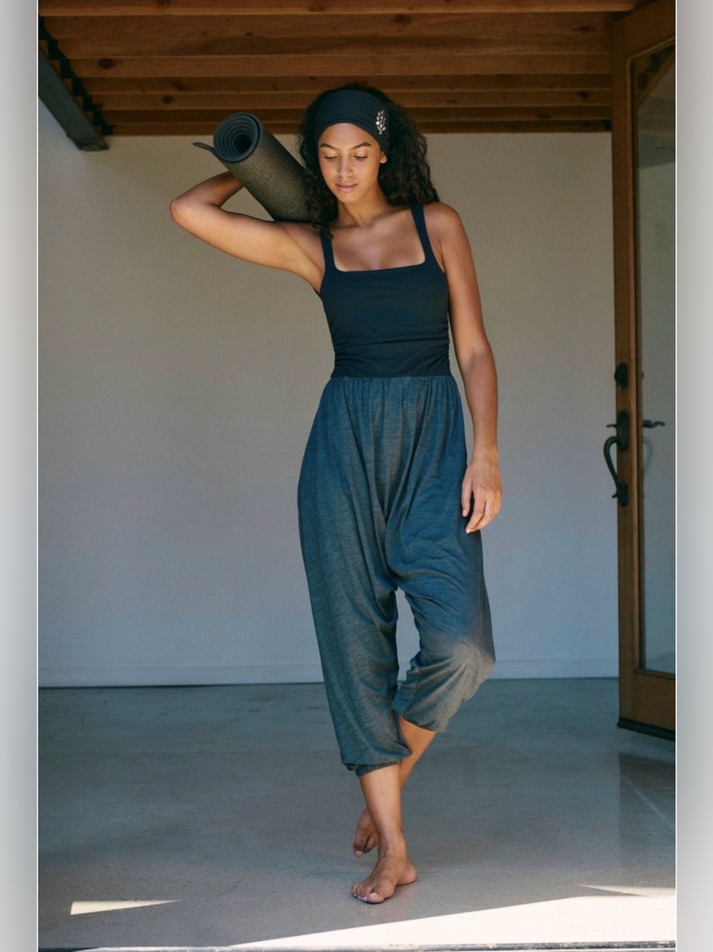 NWT Free People Movement Shiny Happy One Piece - Black
